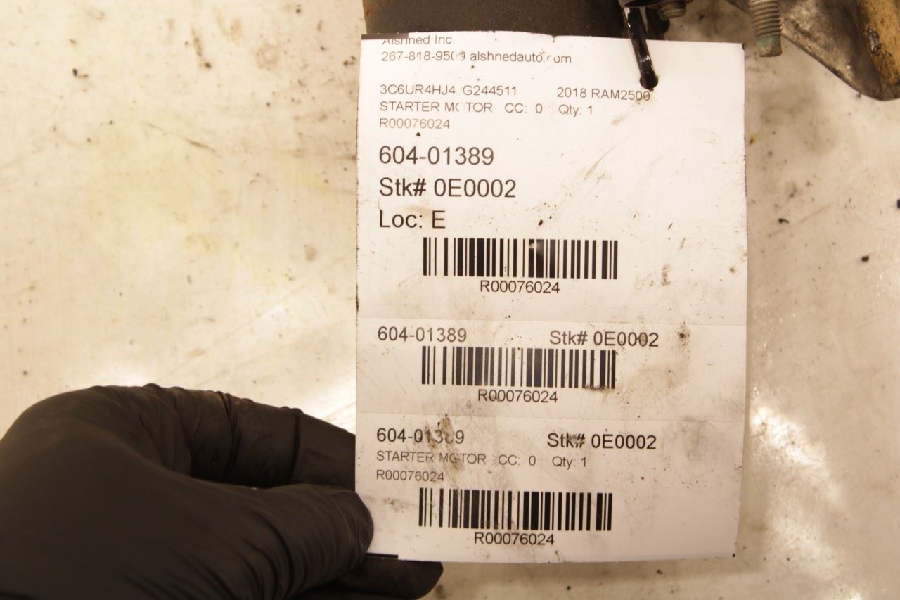 2014-2023 RAM 2500 3500 Tradesman 6.4L Engine Starter Motor 56029722AA OEM - Alshned Auto Parts