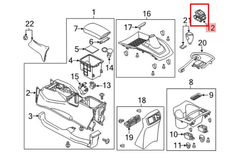 2018-22 Nissan Rogue Sport SL 2.0L Center Console Parking Brake Auto Hold Switch - Alshned Auto Parts