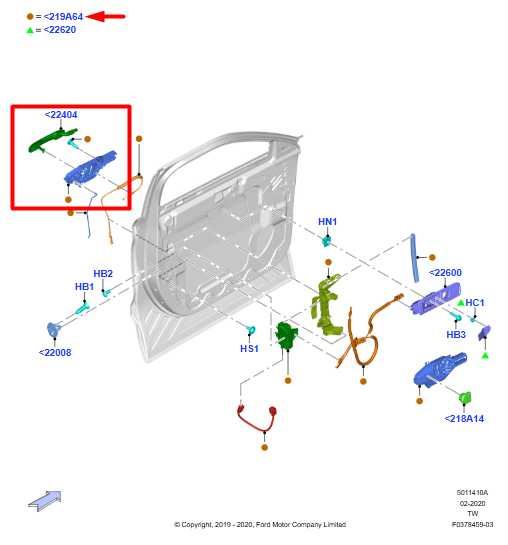 2020-2025 Ford Explorer Front Left Side Door Exterior Handle LB5B-S264B17-AL OEM - Alshned Auto Parts
