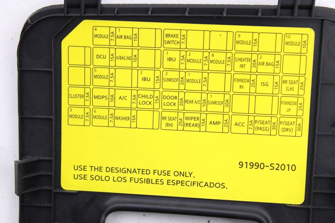 2019-2020 Hyundai Santa Fe SEL Dash Fuse Box Lid Cover Trim Panel 84753-S2000 - Alshned Auto Parts