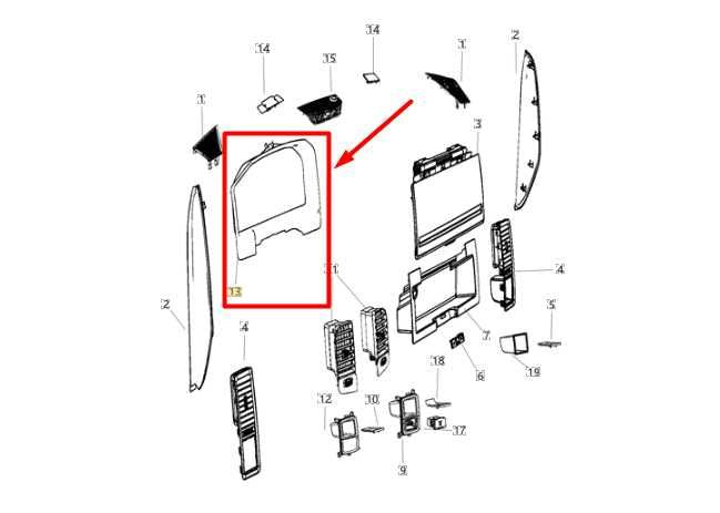 2013-18 Ram 1500 Speedometer Instrument Cluster Bezel Cover Trim 5MW05DX9AA OEM - Alshned Auto Parts