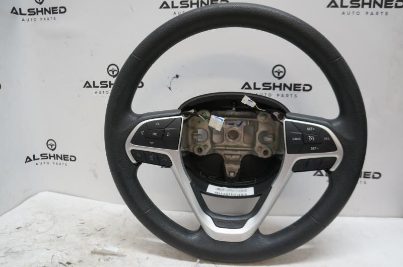 2014-2020 Jeep Cherokee Steering Wheel Leather w Control Buttons 5QV34DX9AE OEM - Alshned Auto Parts