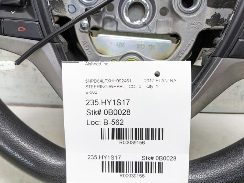 16-18 Hyundai Elantra SE 2.0L Steering Wheel w/ Control Buttons 56100-F3140-TRY - Alshned Auto Parts