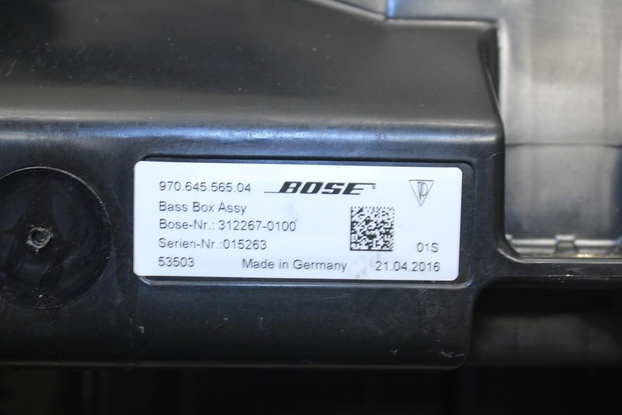 2010-2016 Porsche Panamera Bose Speaker Subwoofer Bass Box 970-645-565-04 OEM - Alshned Auto Parts