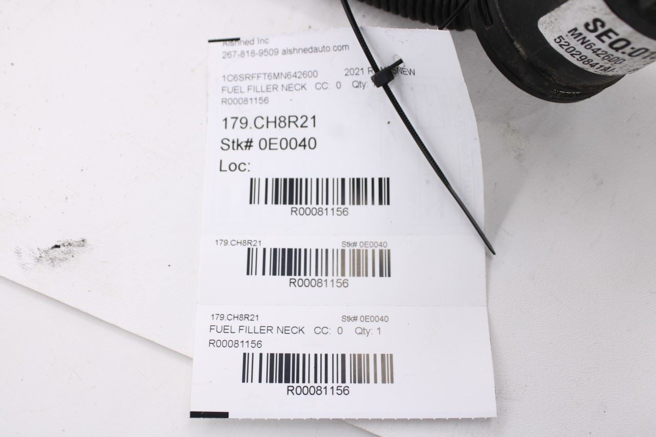 2019-2025 RAM 1500 Big Horn 5.7L Fuel Filler Neck Hose Tube Pipe 52029841AI OEM - Alshned Auto Parts