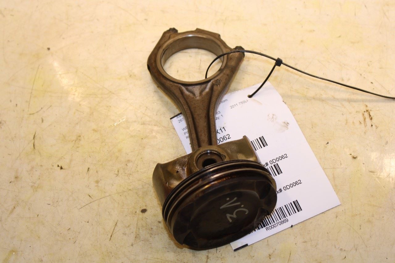 2010-12 BMW 750Li xDrive 4.4L Engine Piston Left 3 w/ Connecting Rod 11257613626 - Alshned Auto Parts