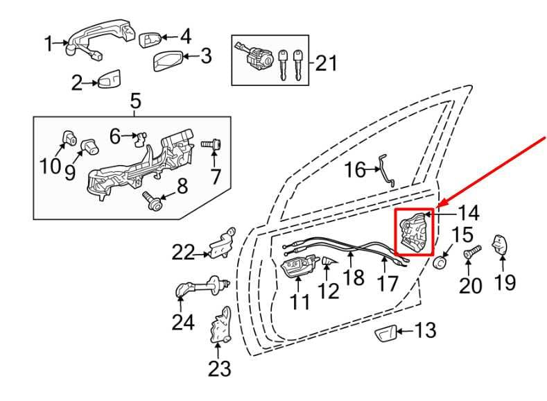 2013-2022 Toyota Prius Two Front Right Side Door Lock Latch Actuator 69030-471101