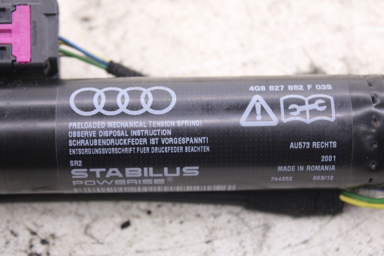 12-18 Audi A7 Premium Rear Right and Left Side Trunk Lift Cylinder Strut Set10