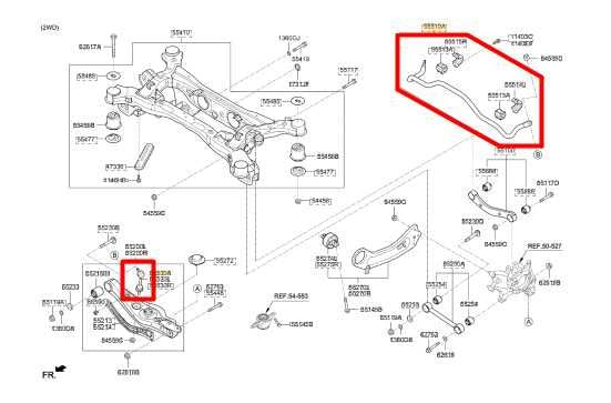 2015-20 Kia Sorento LX FWD Rear Stabilizer Sway Anti-Roll Bar w/ Link 55510C6100 - Alshned Auto Parts