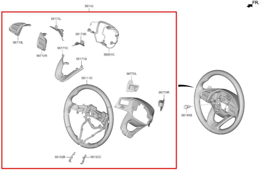 2019-21 Hyundai Veloster 2.0L Steering Wheel w/ Control Buttons 56100-J3FA0-UFM1