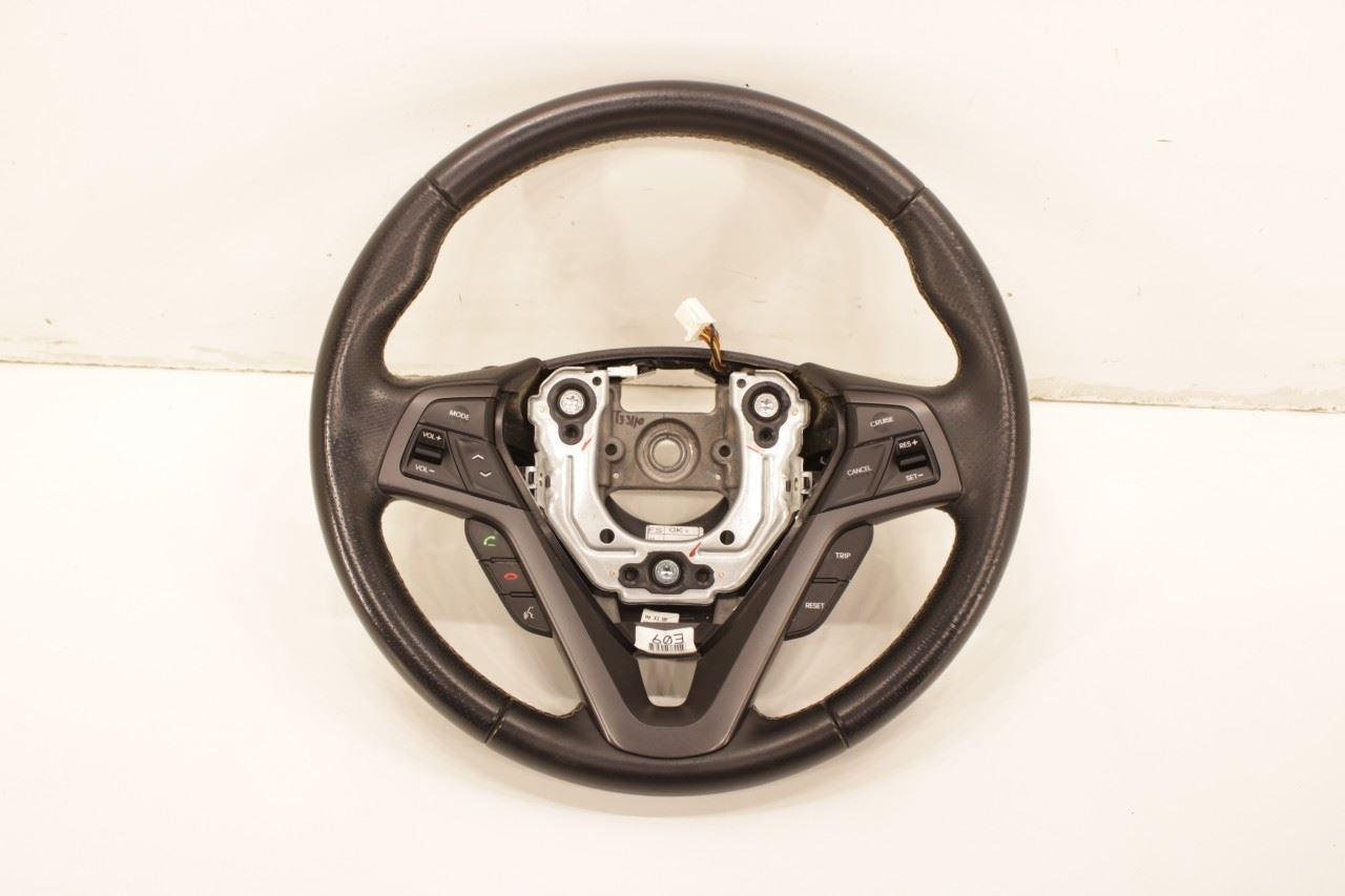 15-17 Hyundai Veloster Turbo 1.6L FWD Steering Wheel Leather w/ Control Buttons - Alshned Auto Parts