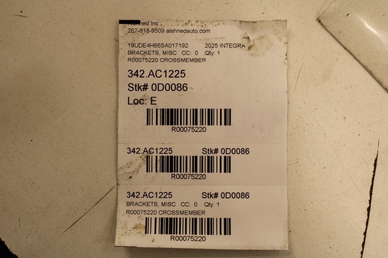 23-26 Acura Integra A-Spec FWD Front Right and LH Side Subframe Stay Bracket Set - Alshned Auto Parts