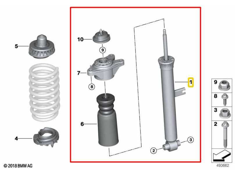 2023-25 BMW 430i xDrive Gran Coupe 2.0L AWD Rear Right Side Shock Strut Absorber - Alshned Auto Parts
