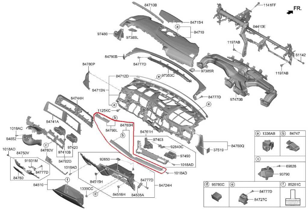 23-25 Kia Sportage Hybrid EX Dash Center and Left Trim Panel Cover 84795P1100AYT - Alshned Auto Parts