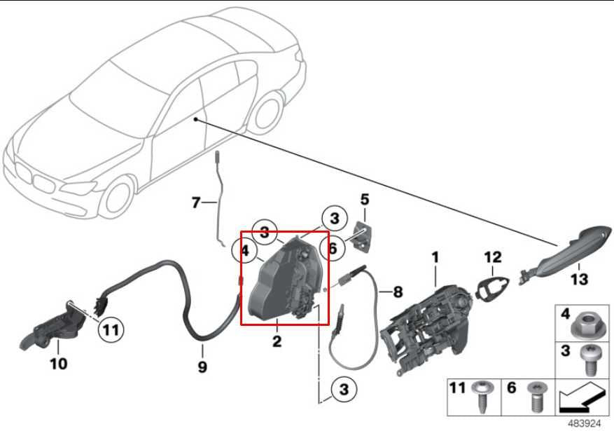 2010-2015 BMW 750Li xDrive Front Right Side Door Lock Latch Actuator 51217185692 - Alshned Auto Parts