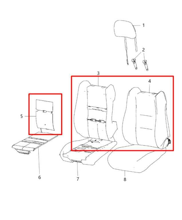 18-21 Jeep Grand Cherokee Limited Front Left Seat Backrest Upper Cushion *ReaD* - Alshned Auto Parts