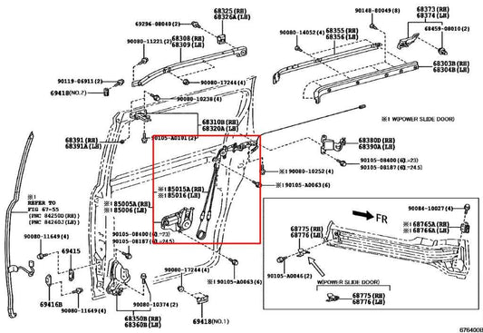 2013-18 Toyota Sienna LE 3.5L Rear Passenger Right Side Power Sliding Door Motor - Alshned Auto Parts