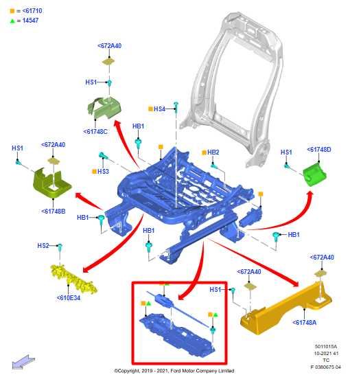 2020-25 Ford Escape SEL 2.0L Front Driver Left Side Seat Track Adjustment Motor - Alshned Auto Parts
