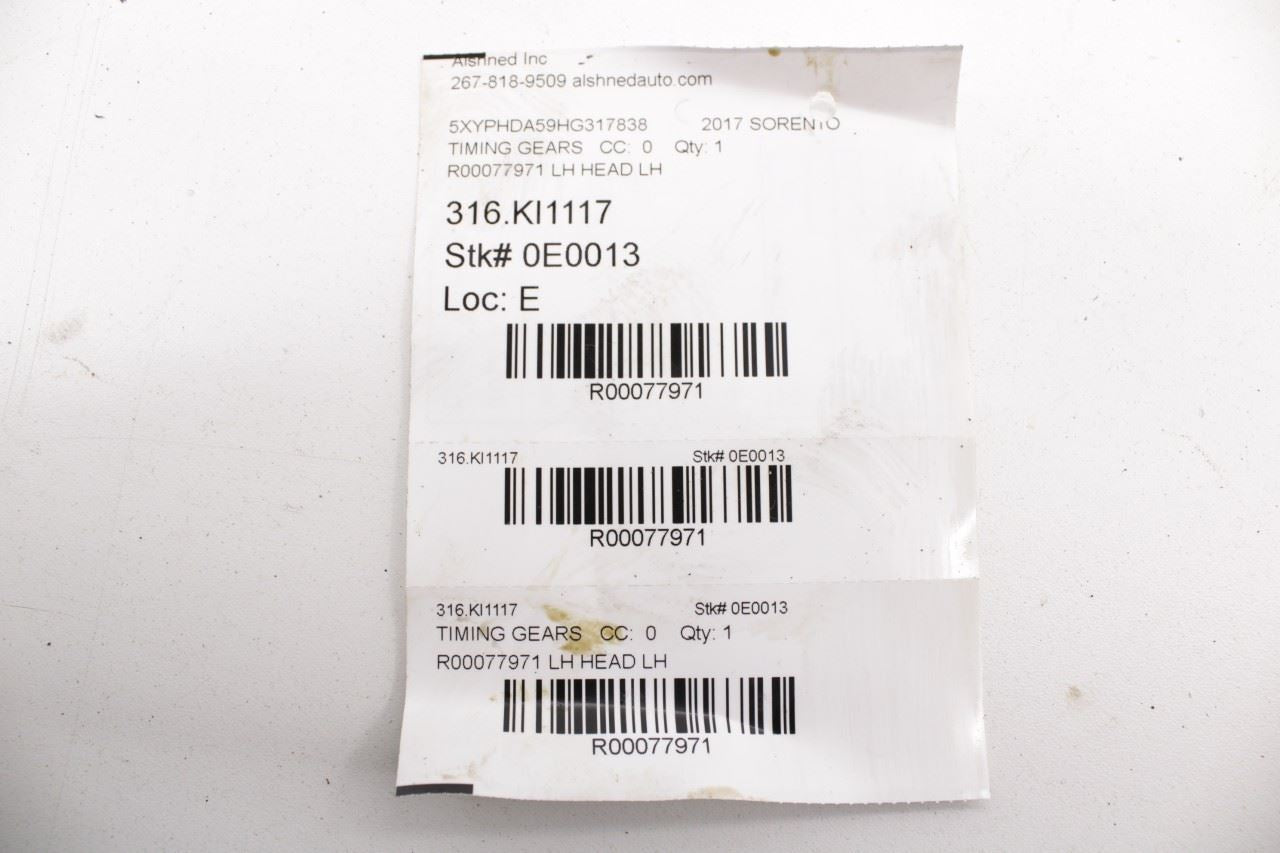 14-20 Kia Sorento EX 3.3L Exhaust Camshaft Timing Gear Sprocket 24370-3CGA0 OEM - Alshned Auto Parts