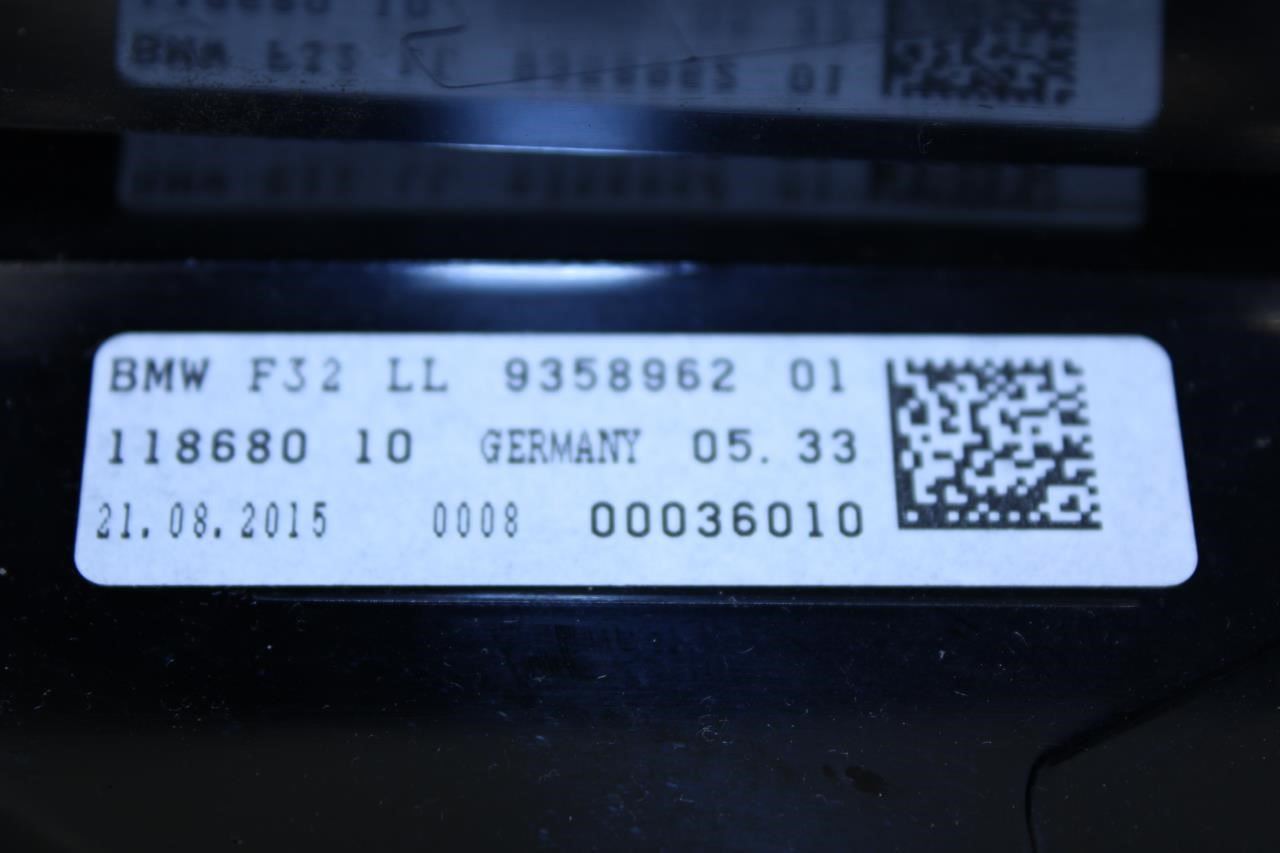 2015-16 BMW 435i Gran Coupe xDrive Dash Instrument Panel Head-Up Display 9358962 - Alshned Auto Parts