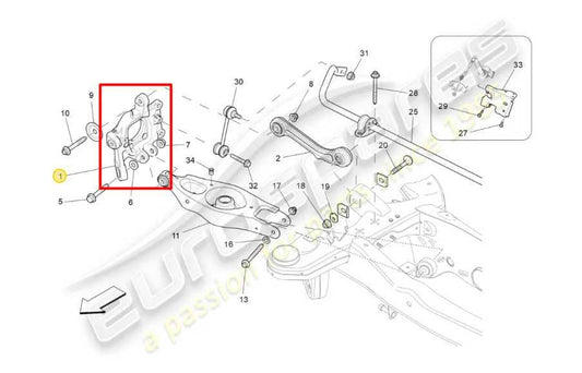 14-17 Maserati Ghibli 3.0L RWD Rear Right Side Spindle Knuckle Hub 670006805 OEM - Alshned Auto Parts