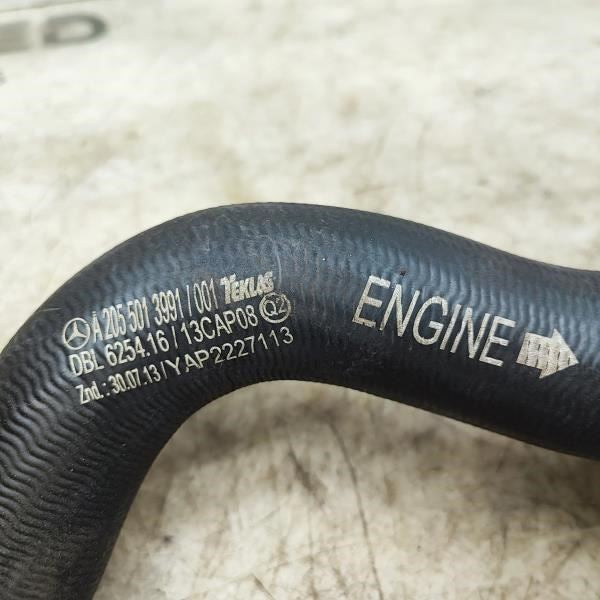 2015-18 Mercedes-Benz C300 Lower Engine Radiator Coolant Hose 205-501-39-91 OEM