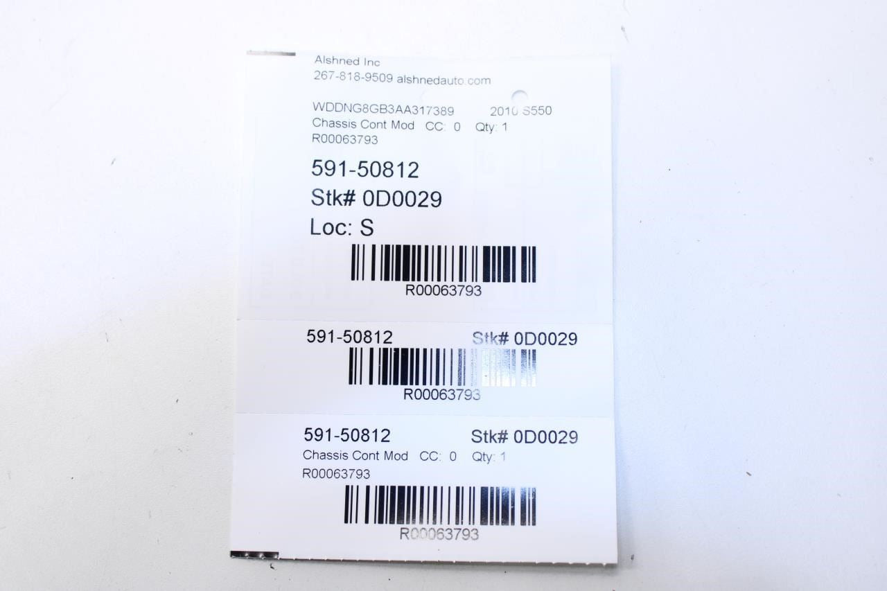 07-2013 Mercedes-Benz S550 Rear Park Assist View Camera Modulator Control Module - Alshned Auto Parts