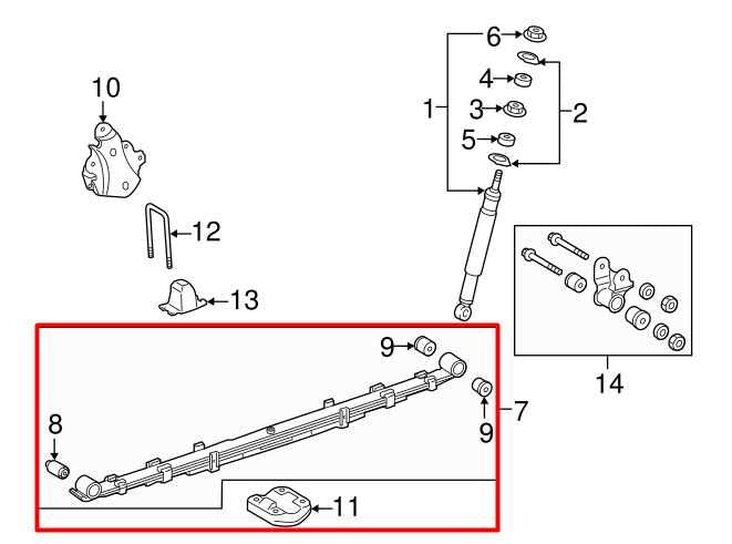 2018-22 Toyota Tacoma 4WD Rear Left Side Suspension Leaf Spring 48220-04351 OEM - Alshned Auto Parts