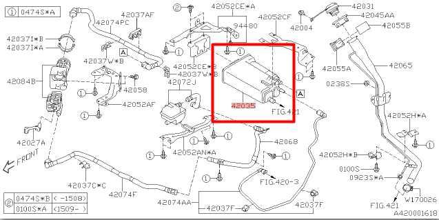 15-20 Subaru WRX Limited 2.0L Fuel Vapor Evaporator Emission Canister 42035VA010 - Alshned Auto Parts