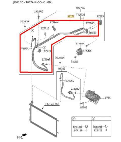 20-22 Hyundai Sonata SE AC Air Conditioning Suction Liquid Line Hose 97777-L0500 - Alshned Auto Parts