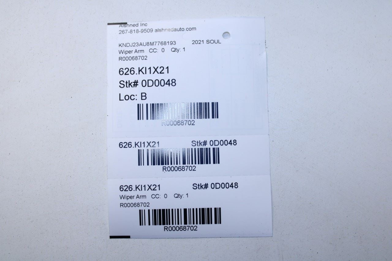 2019-2025 KIA Soul LX Front Left and Right Windshield Wiper Arm 98311-K0000 OEM - Alshned Auto Parts