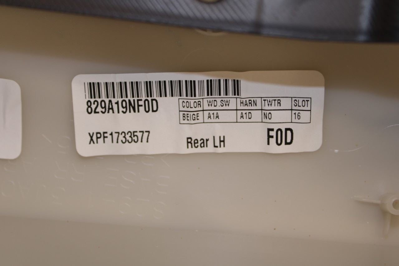 2016-2020 Infiniti QX60 Rear Left Driver Side Door Trim Panel 829A1-9NF0D OEM - Alshned Auto Parts