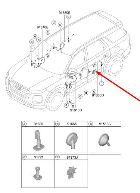 20-26 Hyundai Palisade Limited AWD Rear Left Side Door Wire Harness 91620-S8120 - Alshned Auto Parts