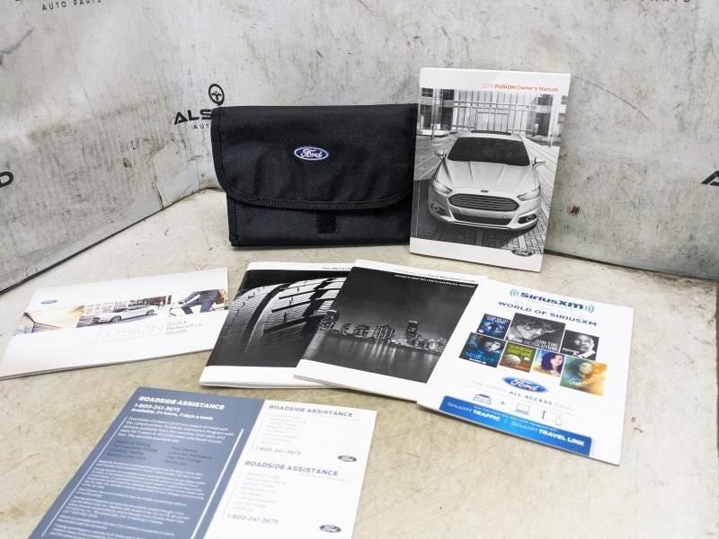 2015 Ford Fusion Owners Manual Set with Case FE5J-19A321-AB OEM - Alshned Auto Parts