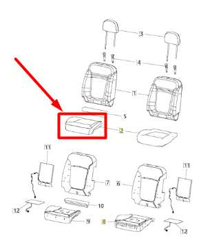 2015-2017 Jeep Renegade Front Right Seat Lower Cushion Bottom 6AM89LXHAA OEM - Alshned Auto Parts