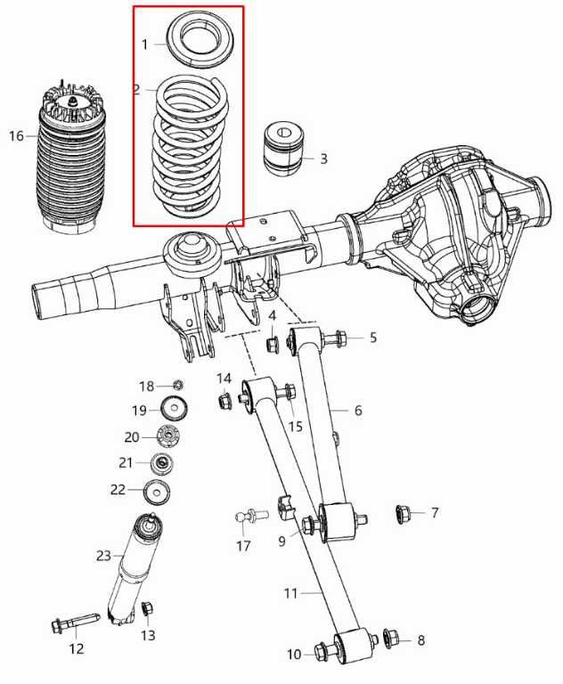 2019-25 RAM 1500 Big Horn Rear Right Passenger and Left Driver Side Coil Spring1