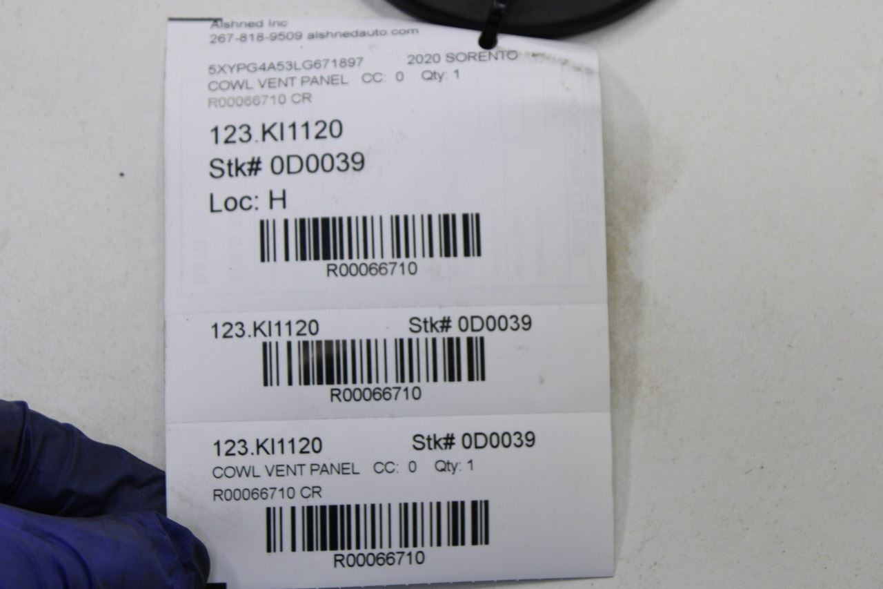 2015-20 Kia Sorento LX 3.3L Front Windshield Cowl Vent Grille Cover Panel *ReaD* - Alshned Auto Parts