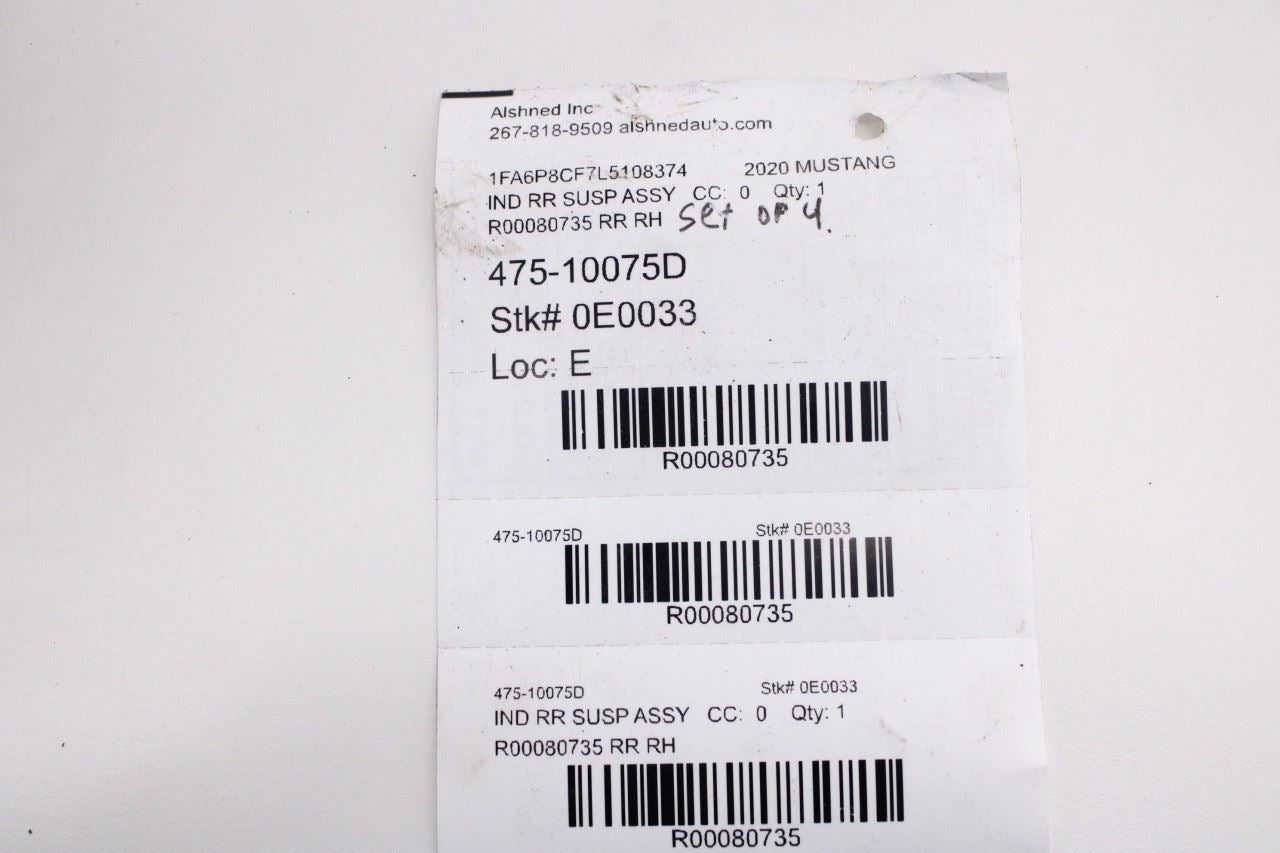 2015-23 Ford Mustang GT RWD Rear Right Side Lower and Upper Control Arm Set of 4 - Alshned Auto Parts