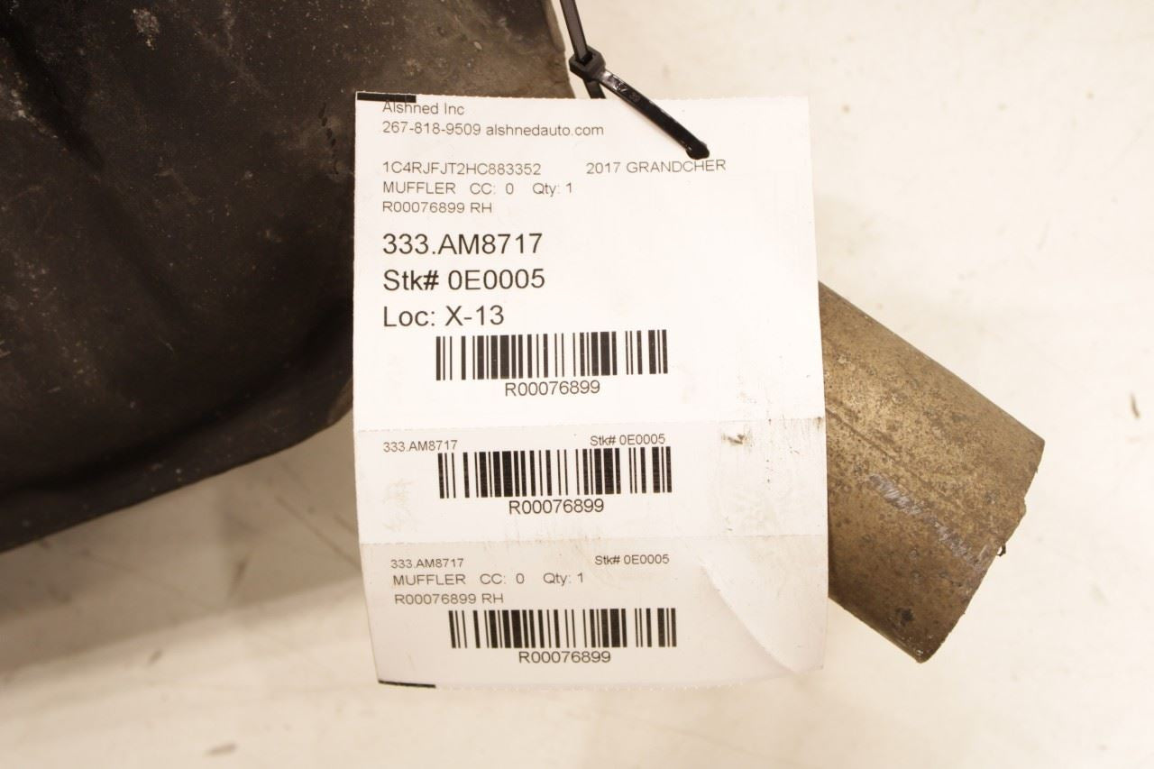 14-20 Jeep Grand Cherokee Summit 5.7L Rear Right Exhaust Muffler 68276656AA OEM - Alshned Auto Parts