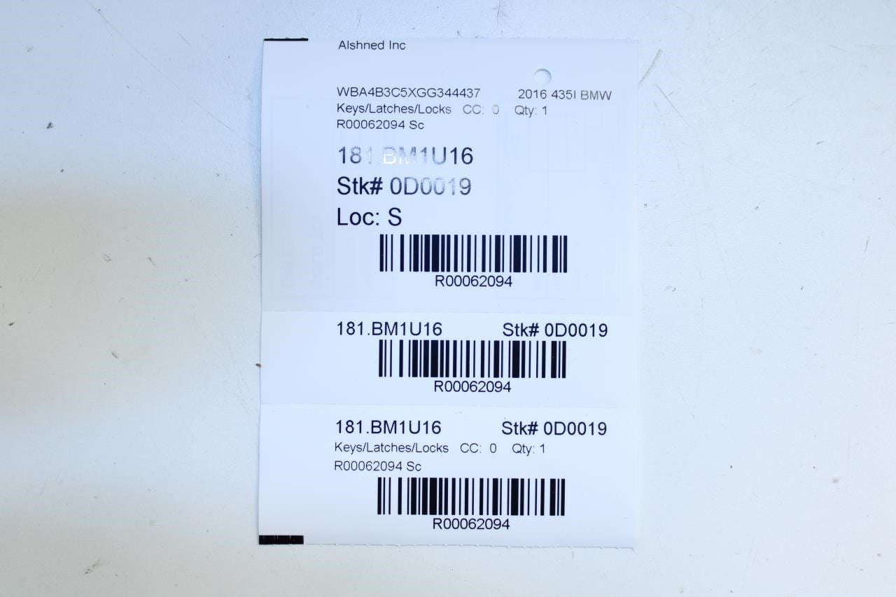 2015-16 BMW 435i Gran Coupe Key Keyless Remote Entry Fob Transmitter 66128723612 - Alshned Auto Parts