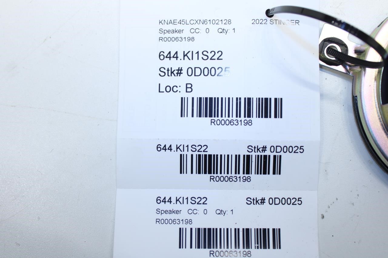 2018-2023 Kia Stinger GT1 Center Dash Instrument Panel Audio Speaker 96350-J5100 - Alshned Auto Parts