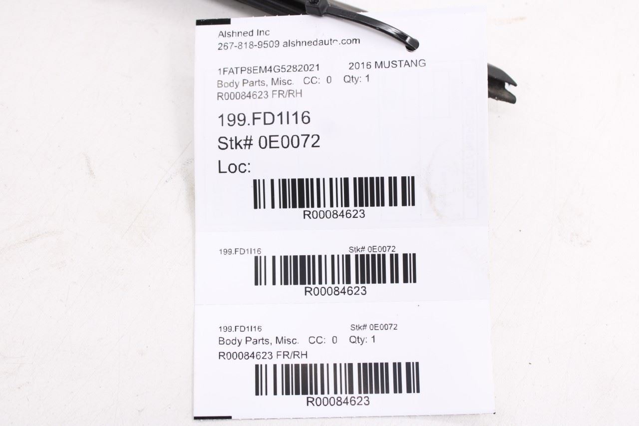 15-23 Ford Mustang Conv V6 2Dr Front Right Door Outer w/ Inner Belt Weatherstrip11