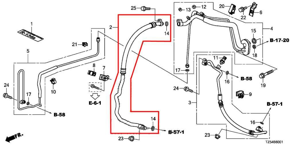 2017-18 Acura MDX w/ Technology Pkg 3.5L AC Conditioning Suction Hose Tube Pipe - Alshned Auto Parts