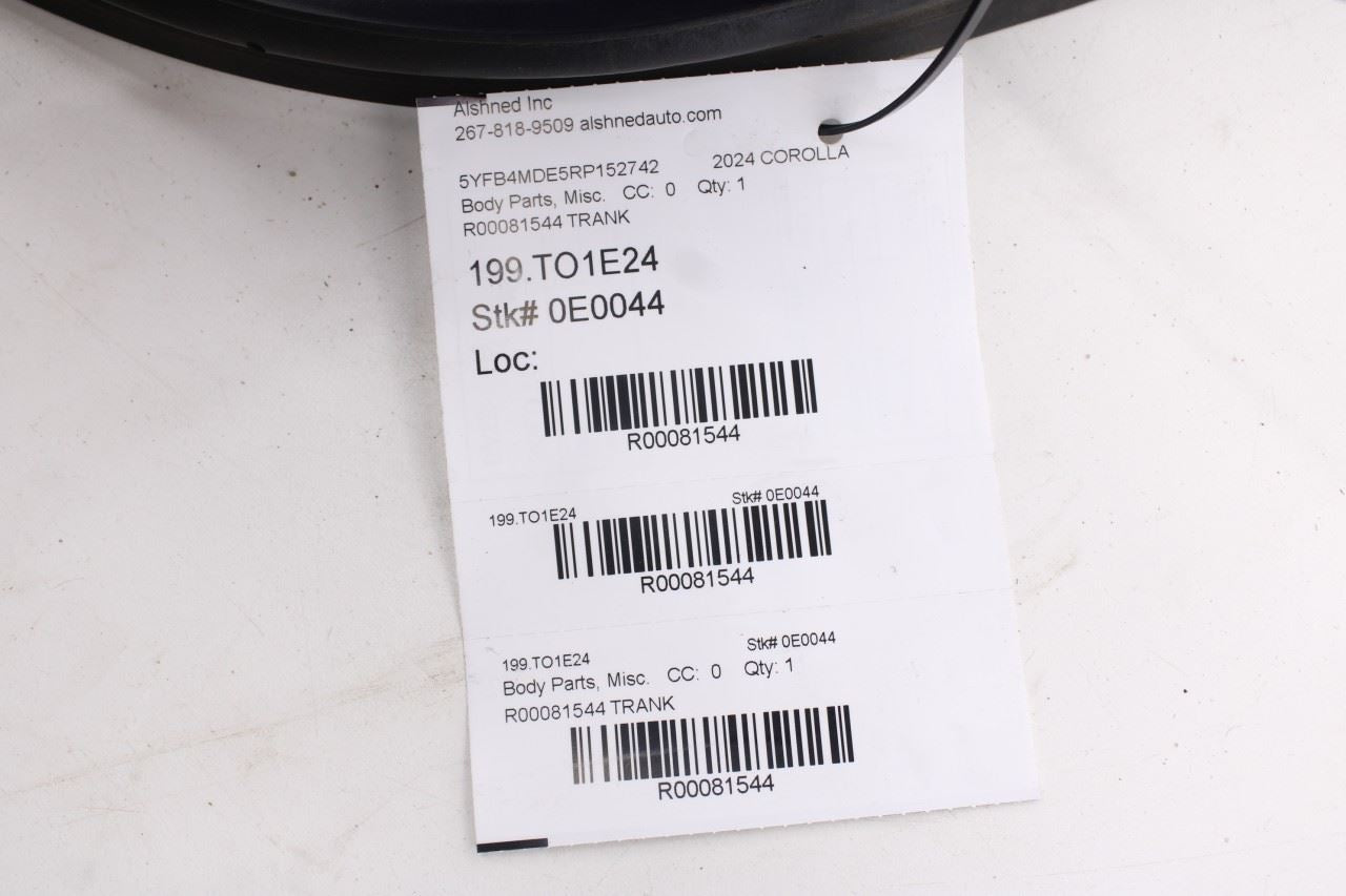 2020-2024 Toyota Corolla LE Rear Trunk Deck Lid Weatherstrip Seal 64461-022909