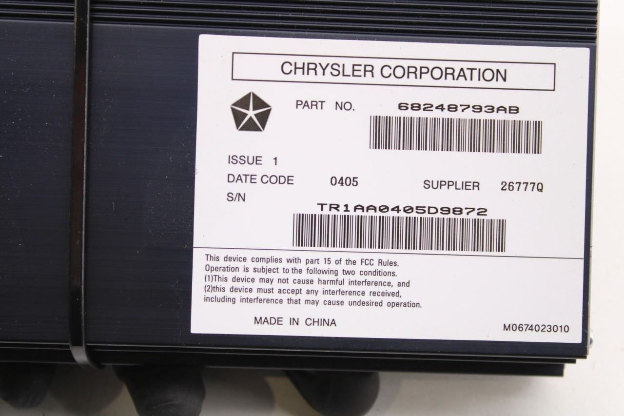 2013-2024 Ram 1500 Classic Sound System Amplifier Amp 68248793AB OEM - Alshned Auto Parts