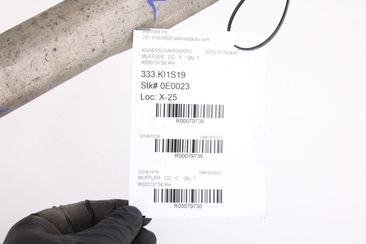 18-21 Kia Stinger GT2 AWD 3.3L Rear Right Exhaust System Muffler 28711-J5710 OEM - Alshned Auto Parts