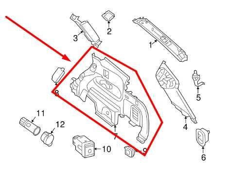 2014-20 Infiniti QX60 Rear Left Trunk Quarter Panelt Trim Cover 84953-3JA0A OEM - Alshned Auto Parts