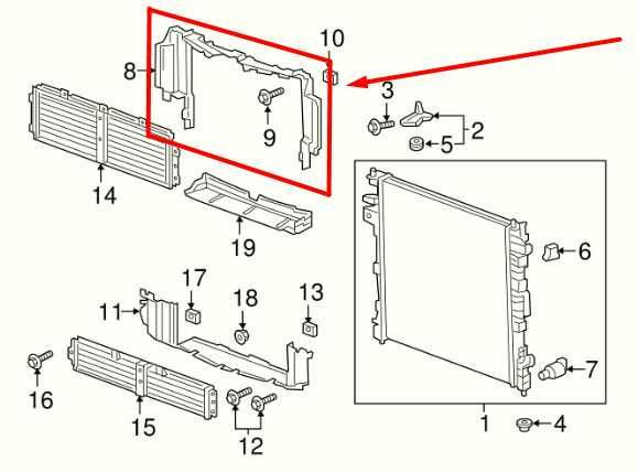 2020-2021 Buick Enclave Upper Radiator Air Baffle 84508196 OEM - Alshned Auto Parts