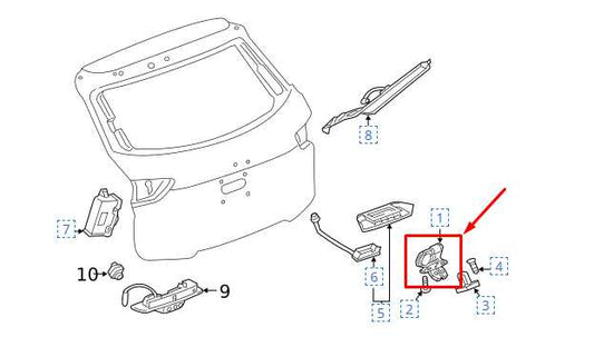 2019-2024 Chevrolet Blazer 2LT Rear Liftgate Lock Latch Actuator 13524683 OEM - Alshned Auto Parts