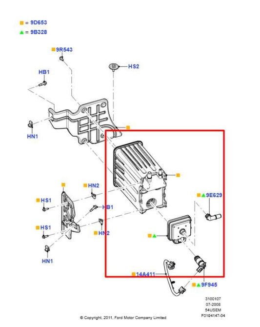 2007-2014 Lincoln Navigator 5.4L Fuel Vapor Evaporator Emission Canister *ReaD* - Alshned Auto Parts